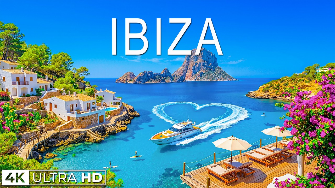 Ibiza 4K Drone Footage | Mediterranean Paradise, Luxury Beaches & Crystal Blue Water