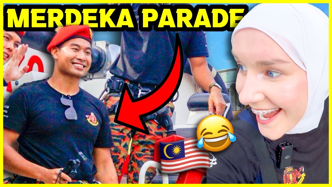 I CHASED my ABANG BOMBA the WHOLE MERDEKA PARADE to see HIM! 🤣🇲🇾