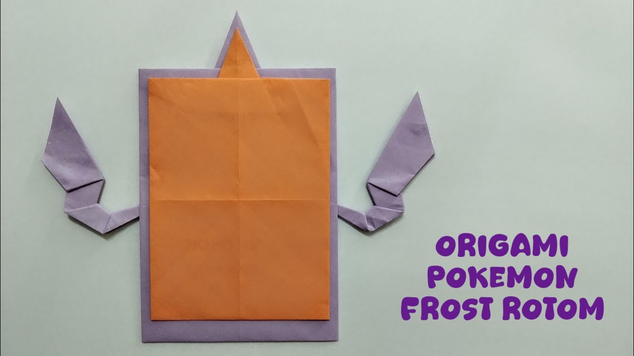 Origami Pokemon Frost Rotom - How To Make Pokemon Frost Rotom (Pokemon Go)