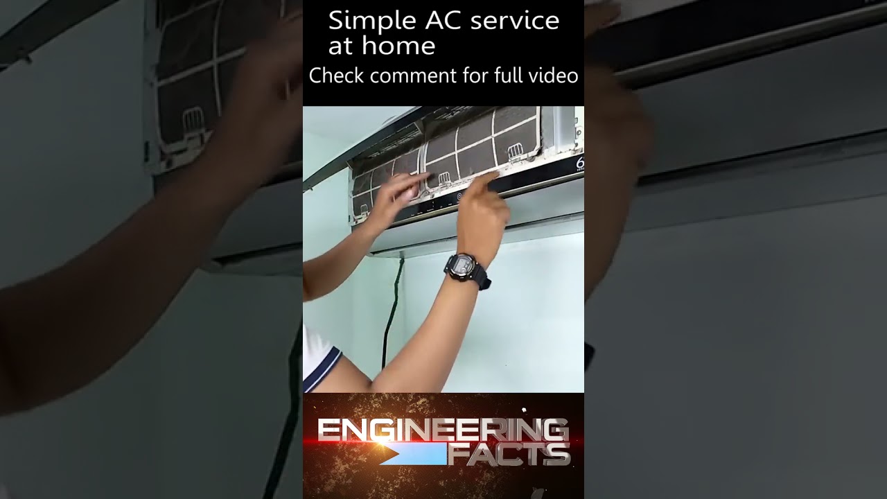 Simple AC maintenance at home! #engineeringfacts #engineeringfactstamil #shorts