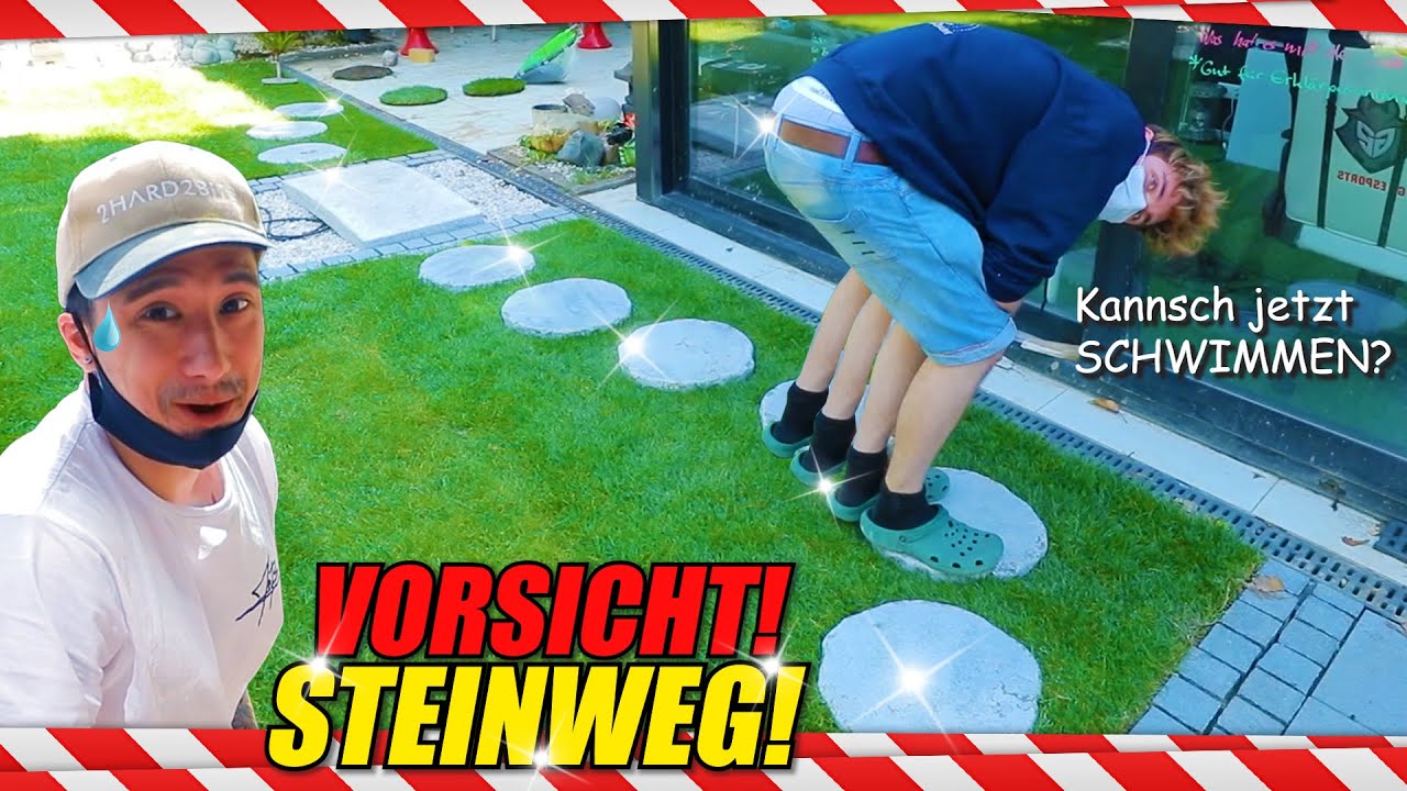 3 Deppen bauen edlen STEINWEG (feat. ehemaliger Mitarbeiter, der zur Arbeit gezwungen wird)