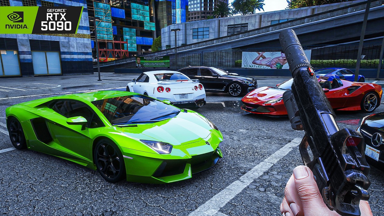 GTA 5 Enhanced: New Ultra Realistic Graphics MOD | 8K Gameplay on RTX 5090