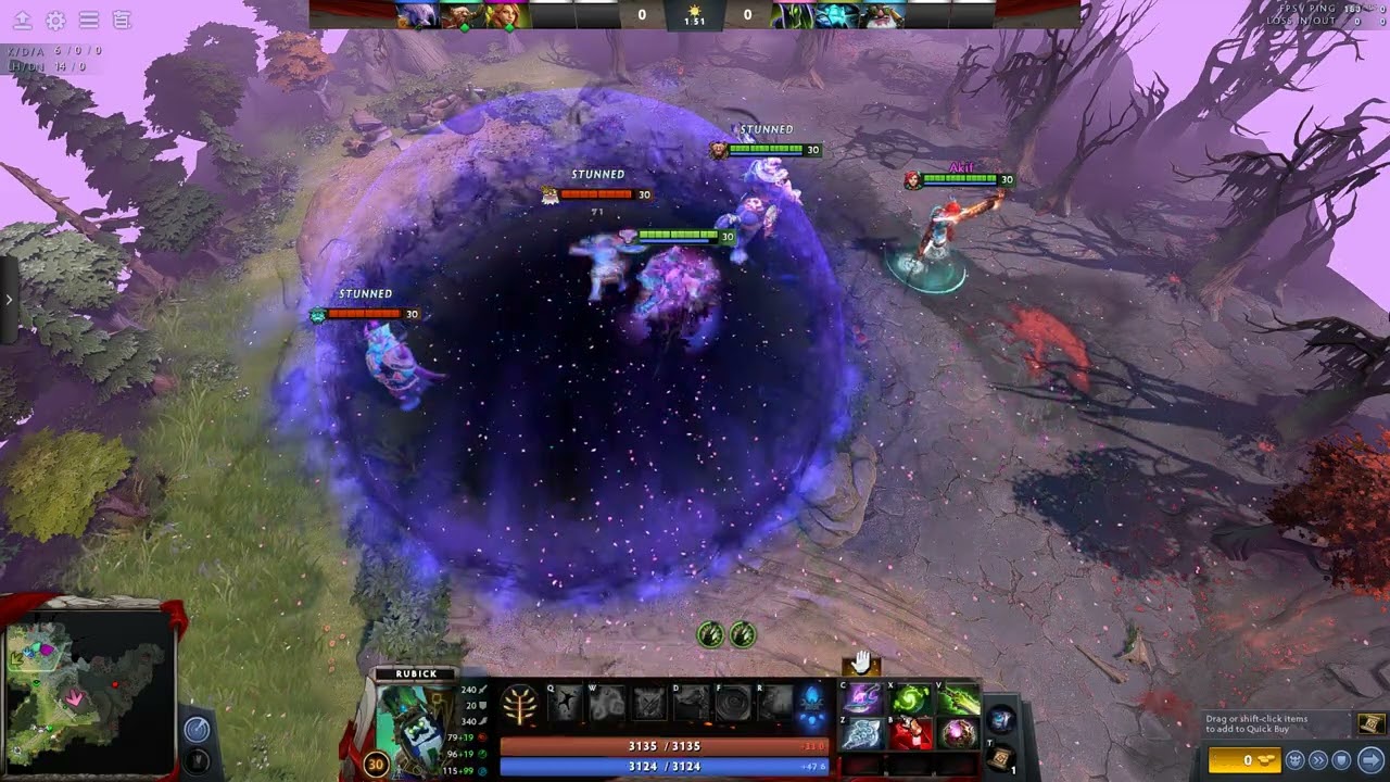 Dota 2 PATCH 7.32 - Centaur aghs on rubick against chrono