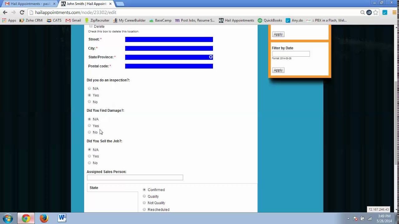 Hail Appointments - Platform Tutorial