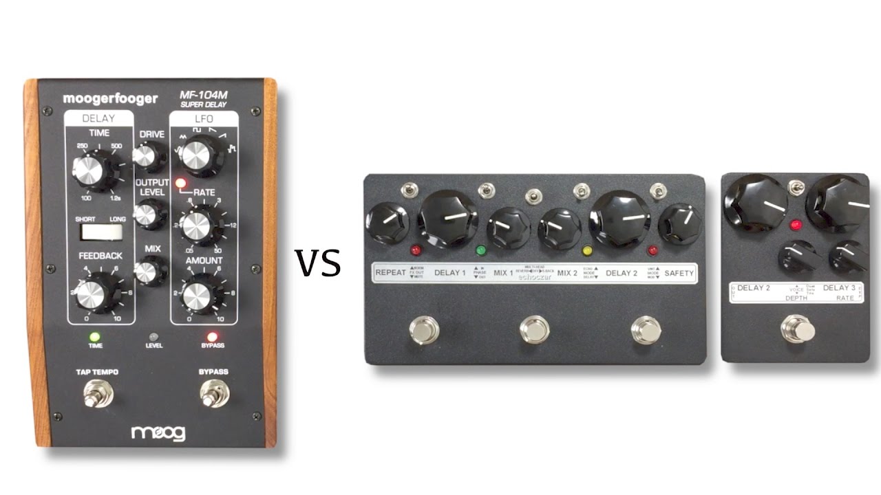 Moog MF 104m Super Delay vs Toneczar Echoczar w/ Angel Baby Modulation
