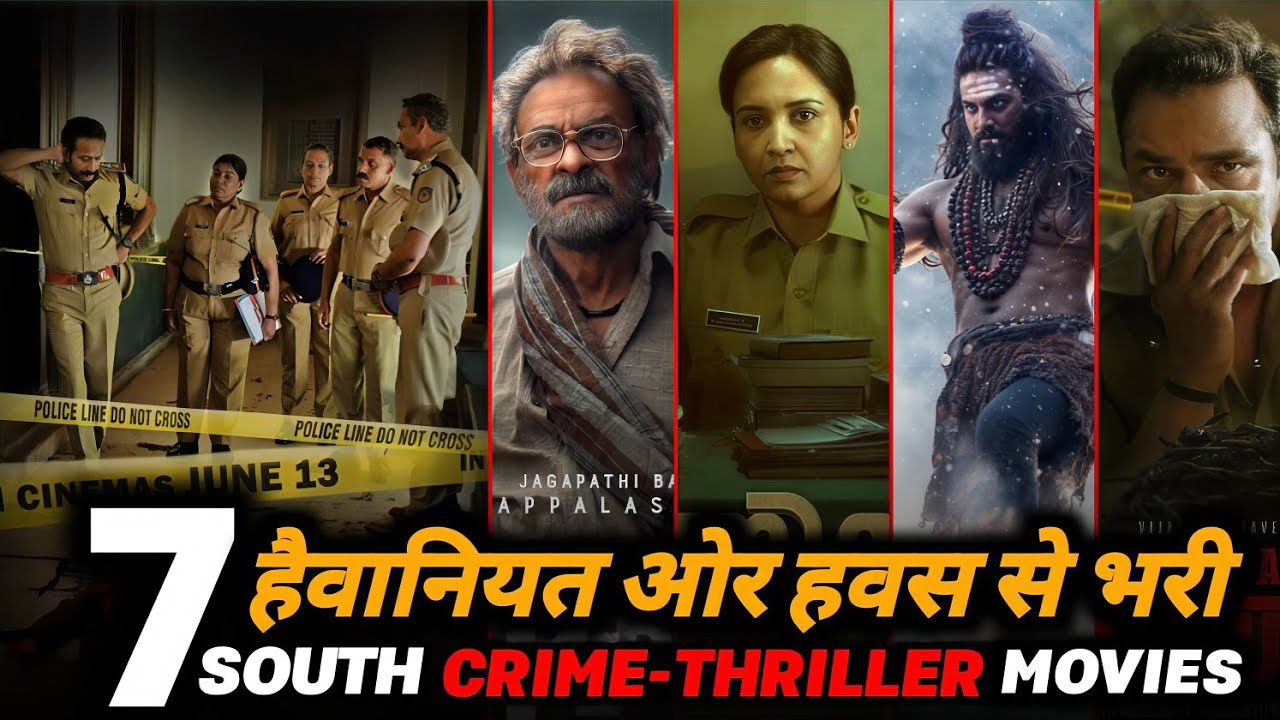 Top 7 Crime Thriller South Indian Hindi Dubbed Full Movies On YouTube 2026 || @filmy-talks ||