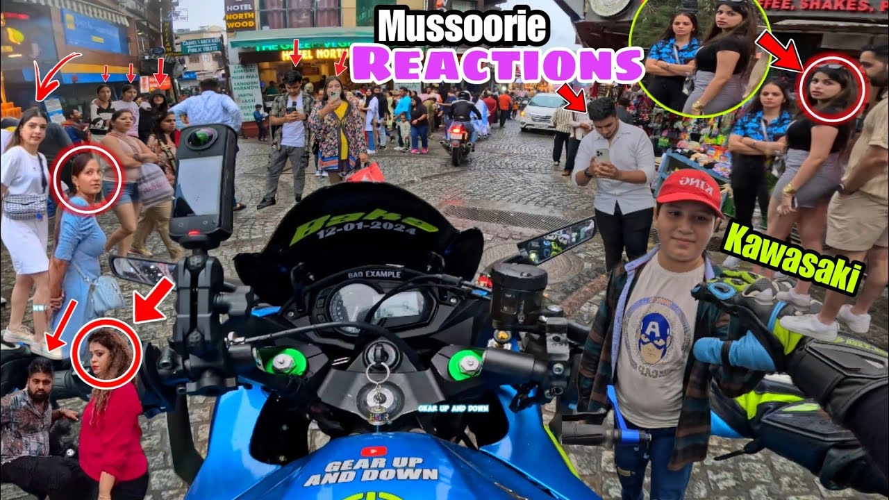 Mussoorie Market Reaction on My  Ninja1000 PART 2  💞 || Dehradun Market Reaction on My Superbike ❤️