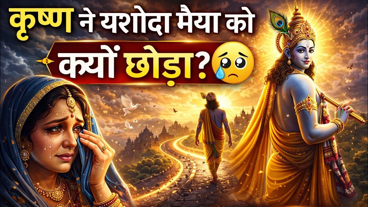 कृष्ण ने यशोदा मैया को क्यों छोड़ा? 😢 | सच्चाई जानकर रो पड़ेंगे | Krishna Leela