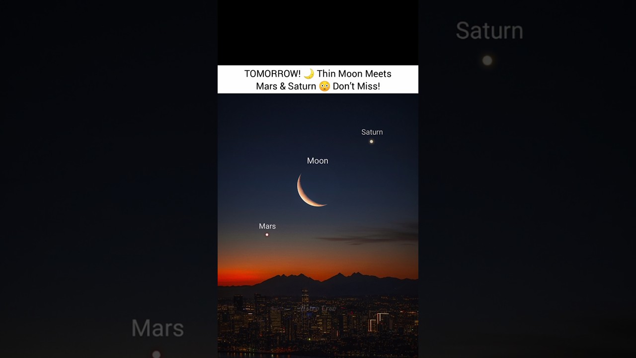 May 14, 2026: Thin Moon Meets Mars & Saturn Before Sunrise! 😱