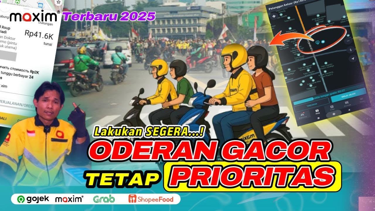 Lakukan SEGERA! ORDERAN GACOR TETAP PRIORITAS Driver Ojek MAXIM #video #viral #viralvideo #trending
