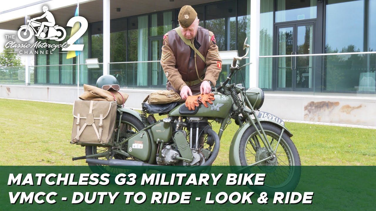 VMCC - Duty to Ride - Matchless G3 Military Motorcycle - quick look & ride