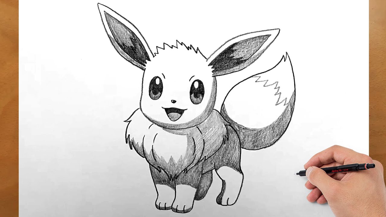 Drawing Eevee Step by Step | Easy Pokemon Tutorial for Beginners