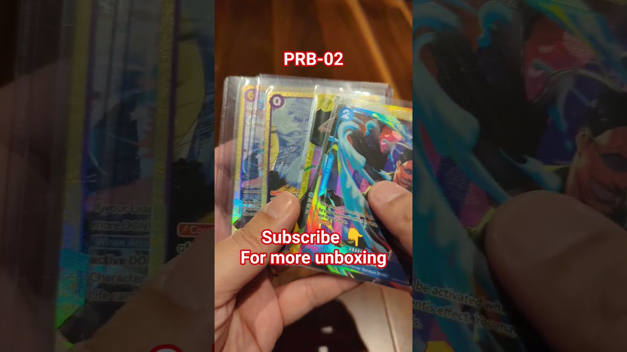 Opened another One Piece Card Game PRB-02 booster box! 