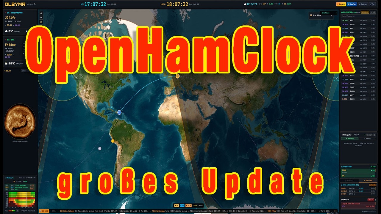 OpenHamClock - das gro&szlig;e Update