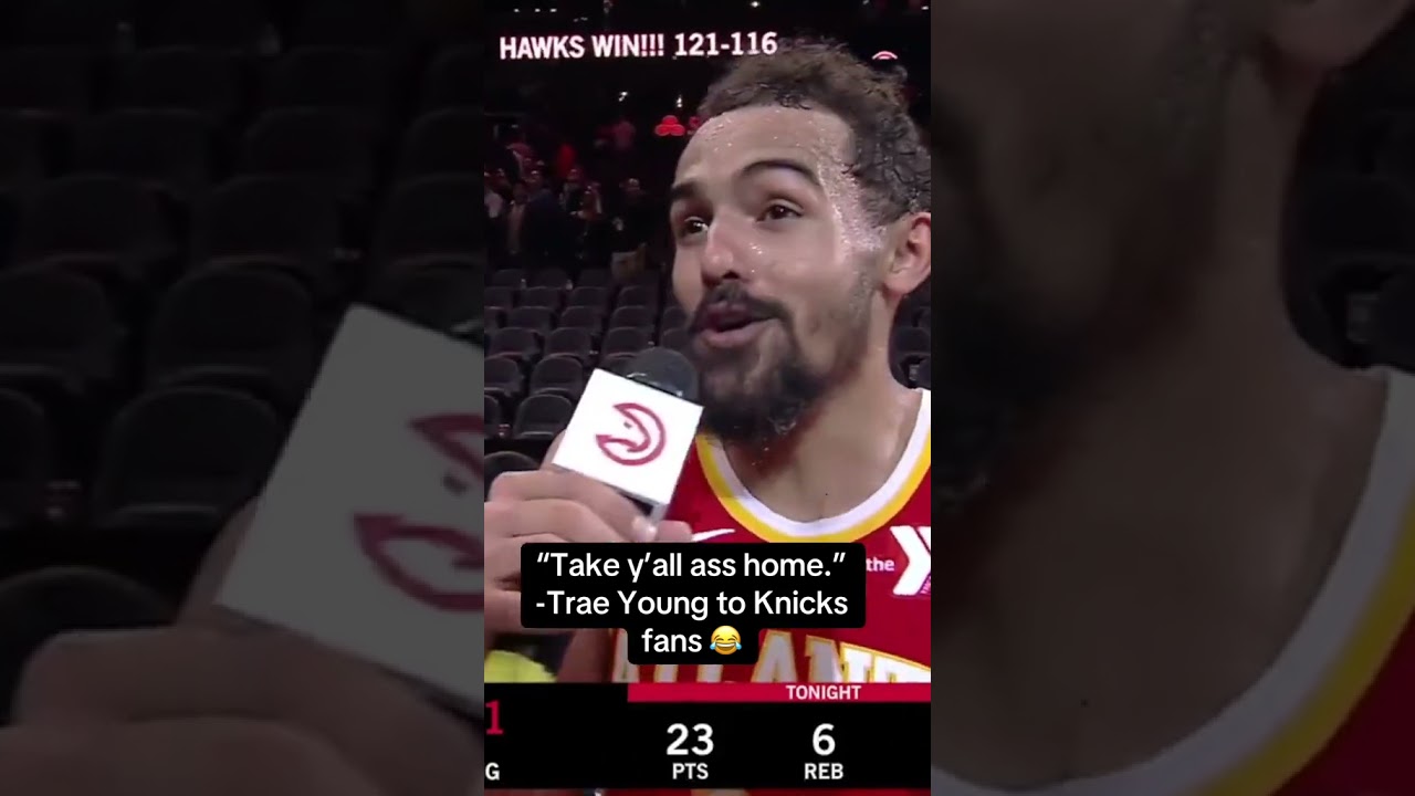 Trae Young&rsquo;s message to Knicks fans 😂
