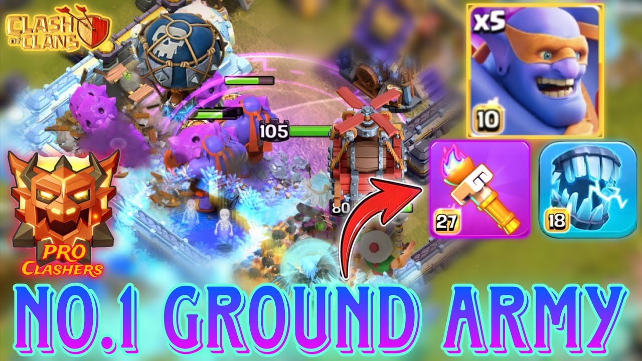 No.1 Ground Strategy For Ranked Legend League. DD Charge+Super Bowler+Heroic 🔦 Easy Combo. Army 👇