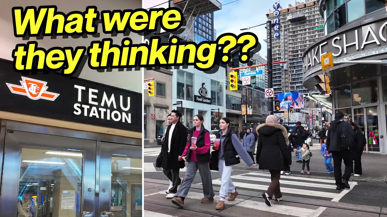 Новое название станции Дандас&hellip; Серьёзно? | Прогулка по Торонто (TMU Toronto Walk) (ноябрь 2025 г.)