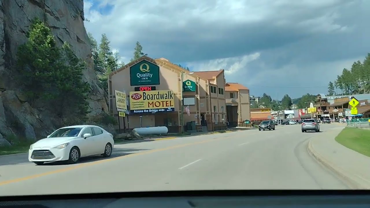 driving through Keystone South Dakota