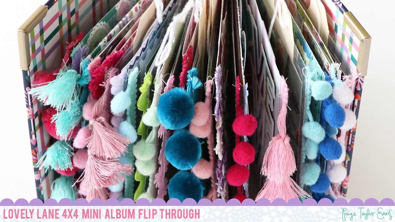 Lovely Lane 4x4 Mini Album Flip Through by Paige Evans