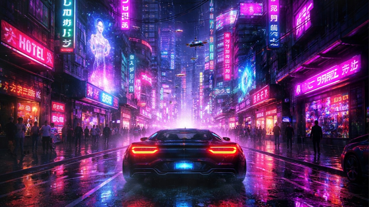Neon Pulse Streets Playlist — Retro Synthwave | Cyberpunk Noir Instrumentals