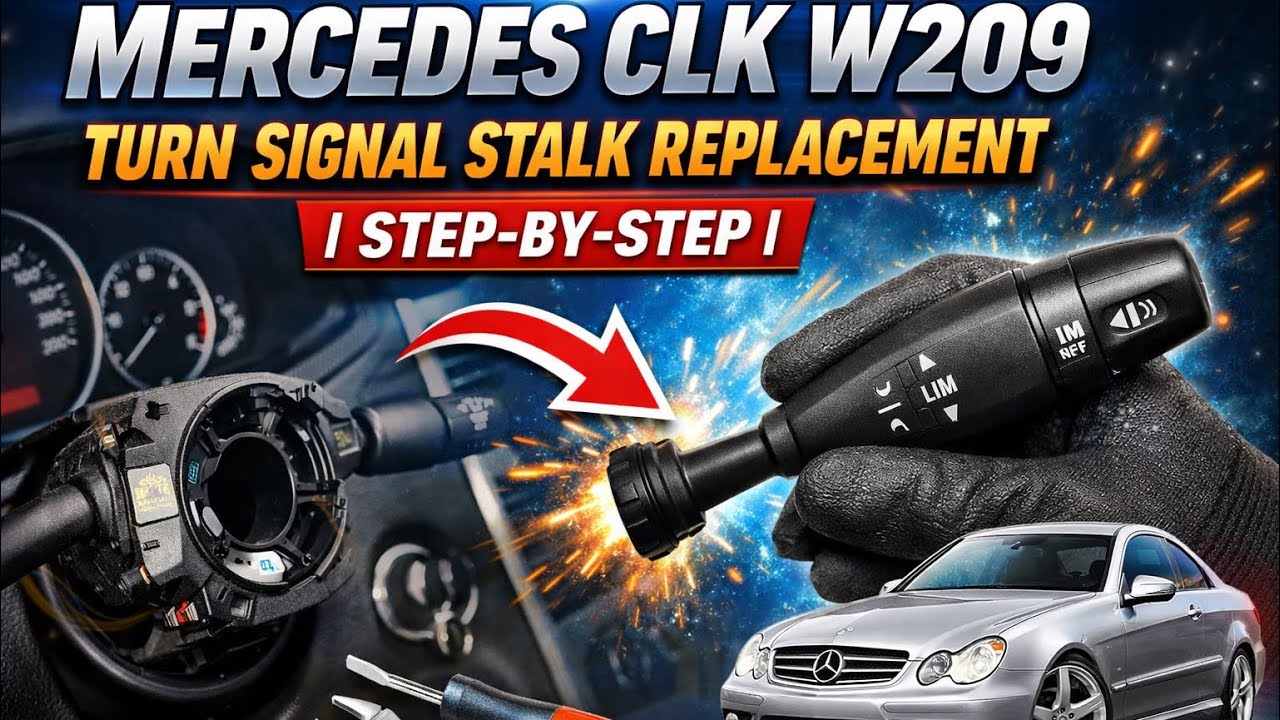 Замена подрулевых переключателей Mercedes CLK W209 | Пошаговая инструкция