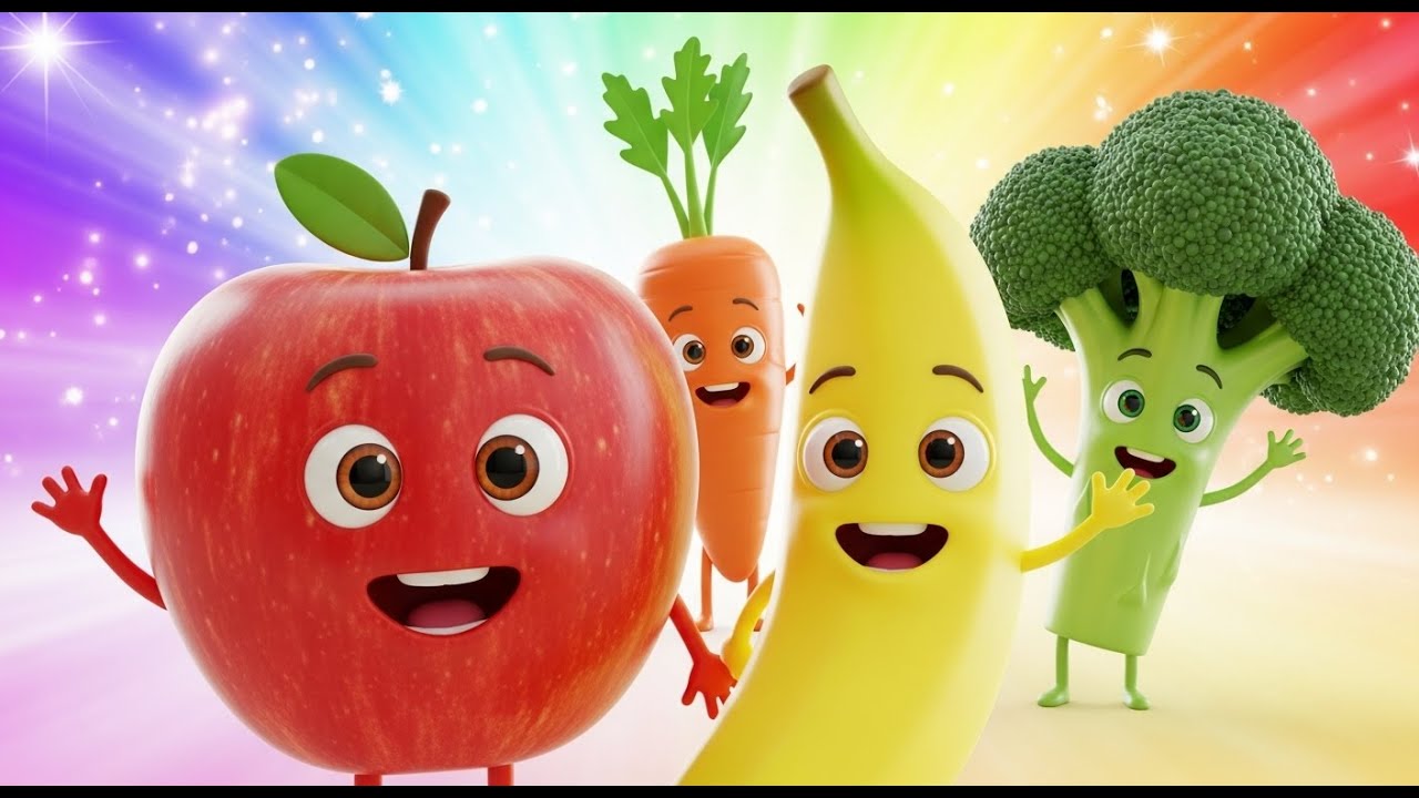 Sebzeler ve Meyveler Şarkısı 🍎🥕  Eğlenceli Çocuk Şarkısı