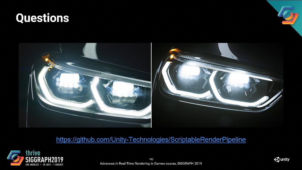 Advances in real-time rendering in games, part 1 (ACM SIGGRAPH 2019)