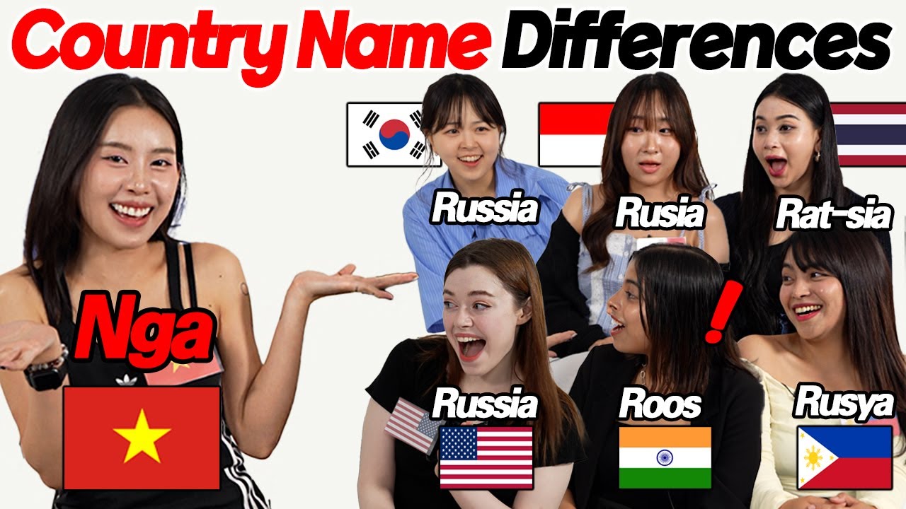 American Was Shocked by Country Name Differences By 6 Different Asian Languages!