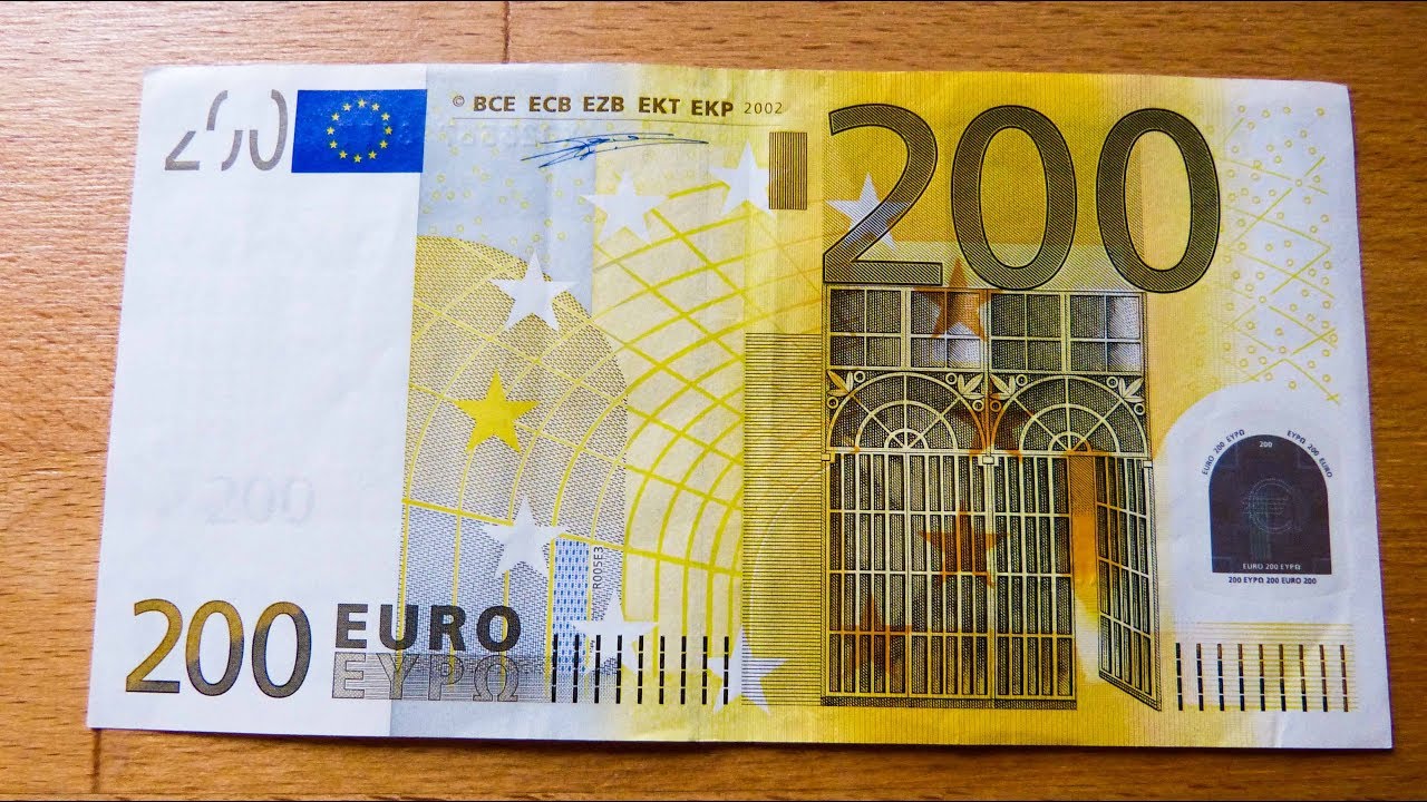 Old 200 EURO Banknote Review
