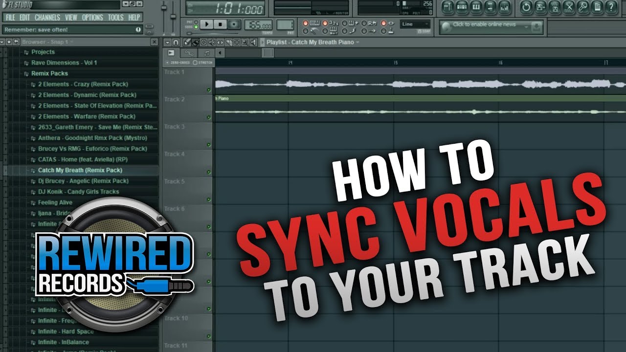 FL Studio Tutorial: How to Sync Vocals to your track