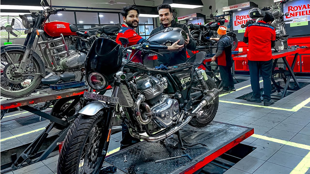 Best Royal Enfield service center in Delhi NCR and customer experience | interceptor 650 service