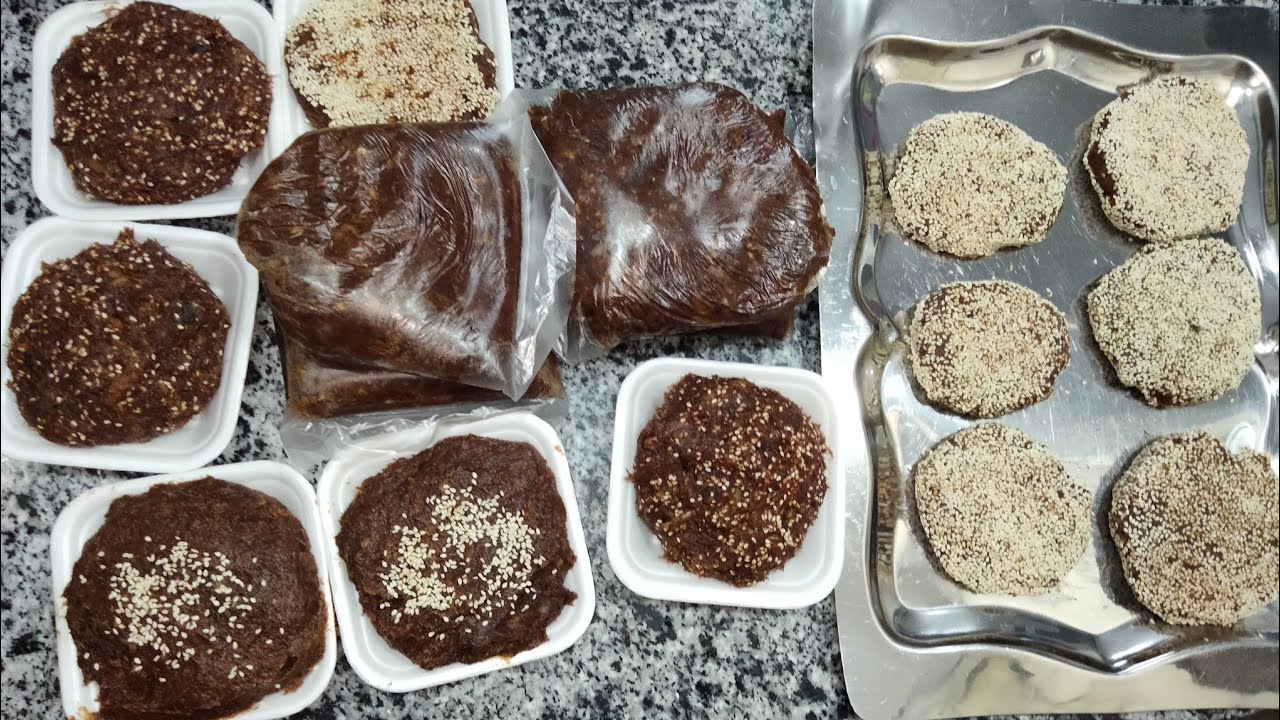 طريقه عمل العجوة تحويل البلح الرطب إلى عجوة باسهل الطرق وطريقه بسيطه جدا مش هتصدقى 🤪🤪🤪🤪