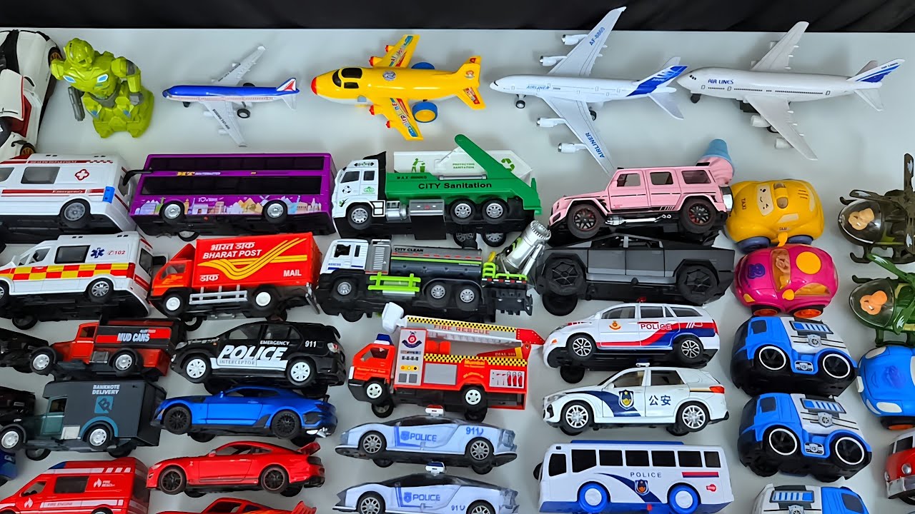 Huge Airplane & Helicopter Collection with Toy Cars | Toy Vlogging for Kids
