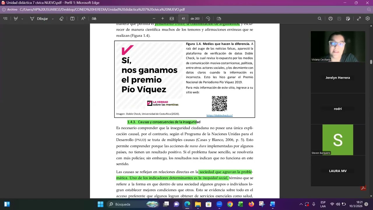 Clase Grabada Sétimo Cívica. Semana #3
