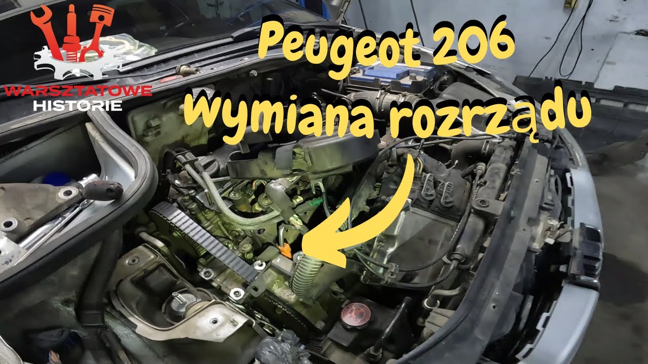 PEUGEOT 206 2.0 HDI 66KW 90KM kod silnika RHY wymiana rozrządu