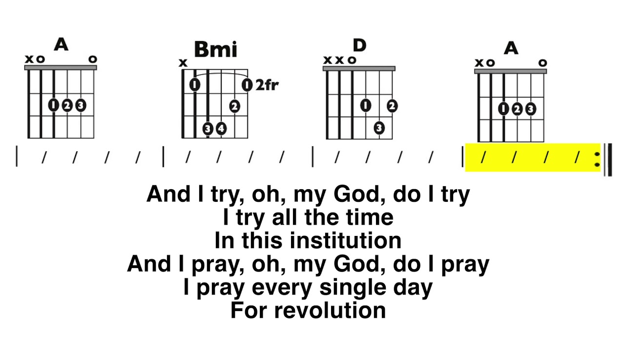 What's Up? (4 Non Blondes) Chord and Lyric play-along