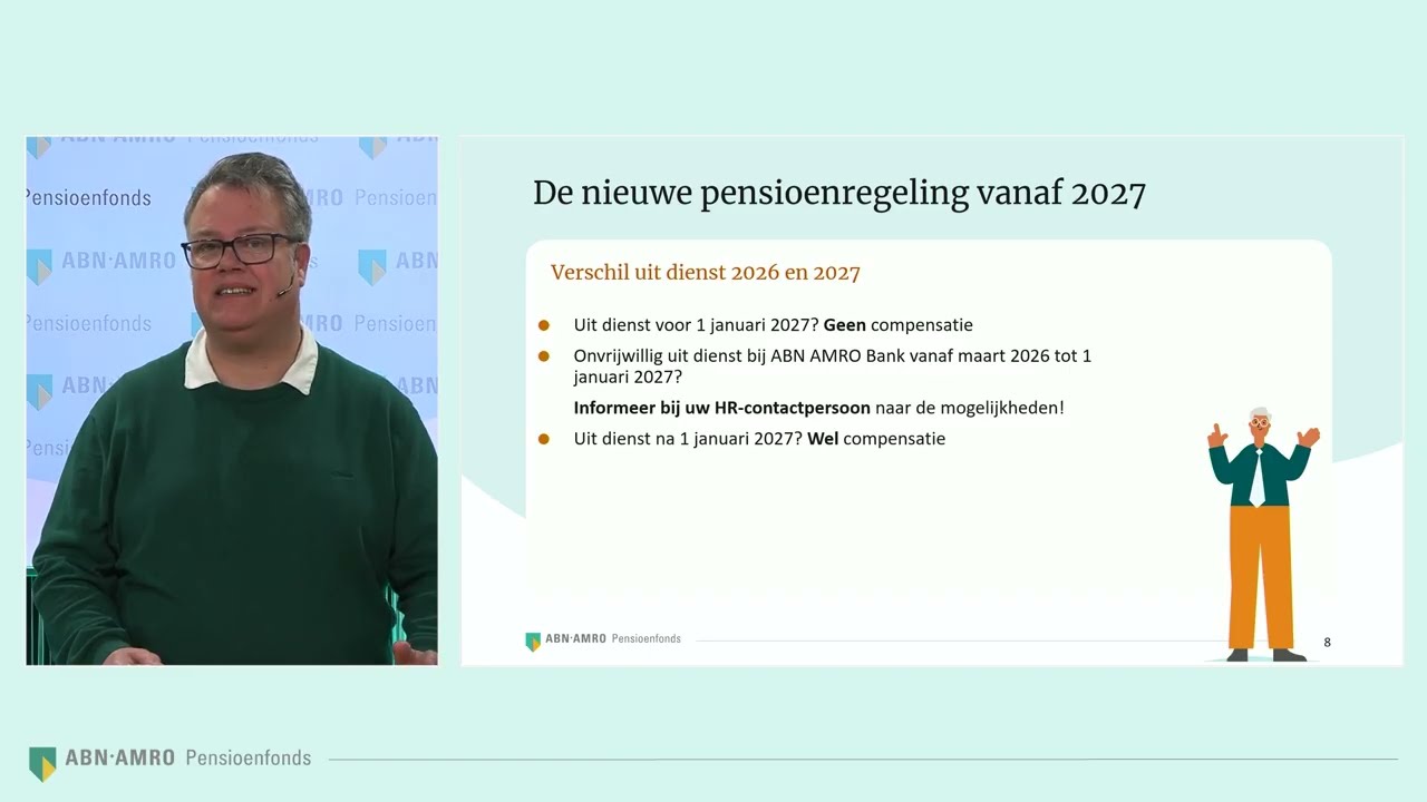 Webinar uit dienst in 2026 of 2027 - ABN AMRO Pensioenfonds