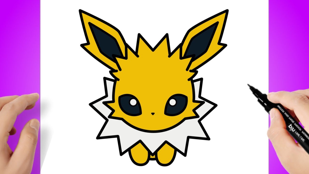 Como dibujar Pokemon Jolteon Chibi