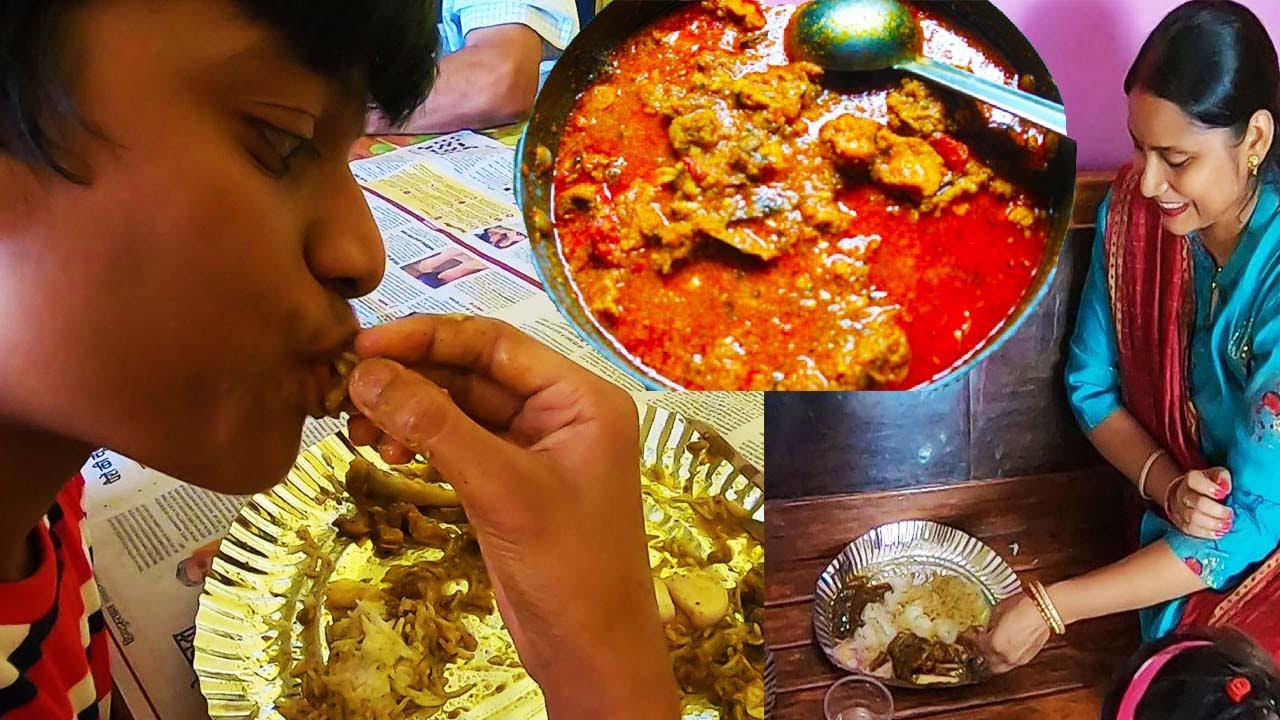 Village wala mutton curry Rice party..😁