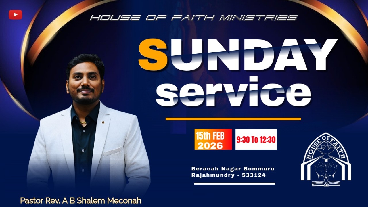 //SUNDAY SERVICE //15-02-2026// Pas Rev A.B SHALEM MECONAH //