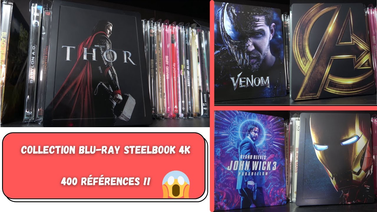 IMPRESSIONNANTE COLLECTION DE BLU-RAY/STEELBOOK/4K RARES
