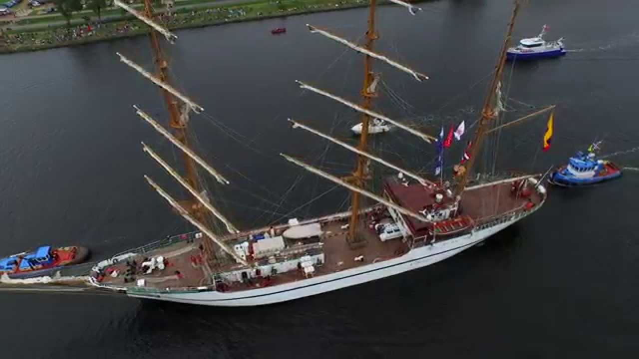 SAIL Amsterdam 2015 Birds Eye View Goodbye Parade in 4K By Drone