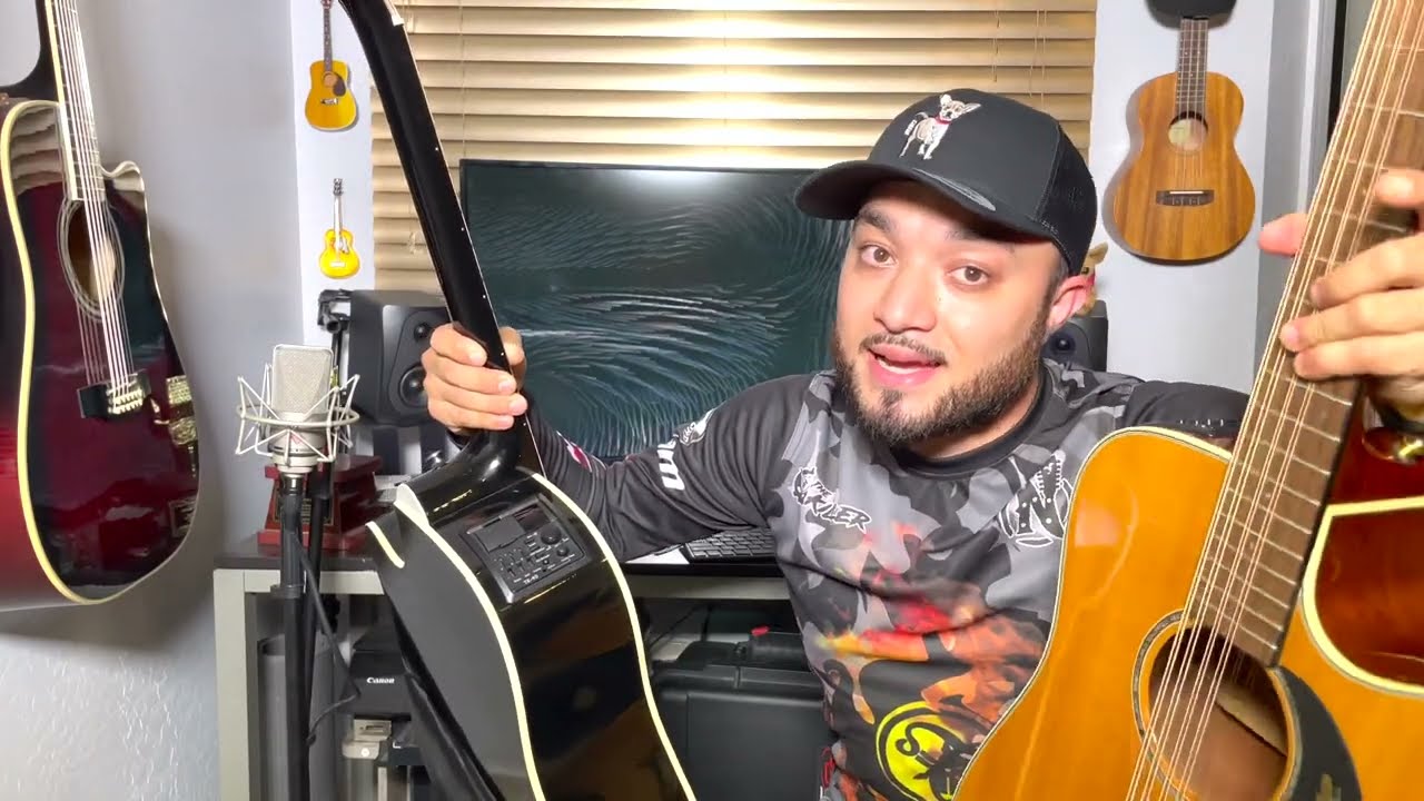 La guitarra Takamine que uso Ariel Camacho EG531SSC vs EG535SC