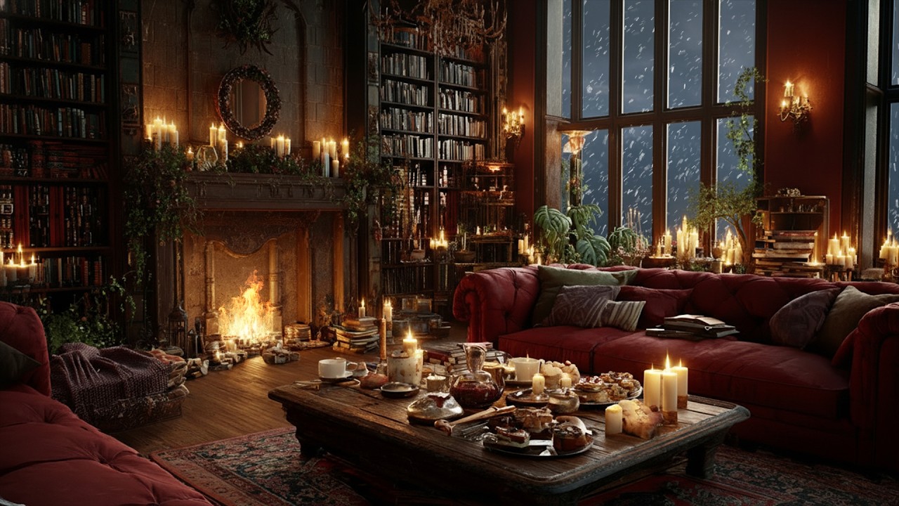 Gentle Piano Breathing through Winter Glow ❄️ A Quiet Atmosphere for Focus and Inner Calm