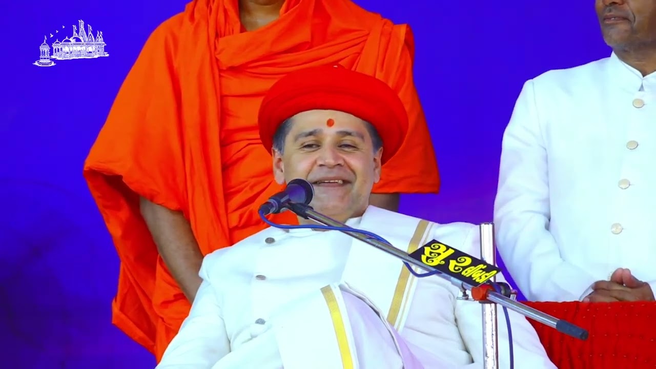 Surendranagar Mandir Acharya Maharajshree Koshalendraprasadji Maharaj Ashirvachan on 18th Patotsav