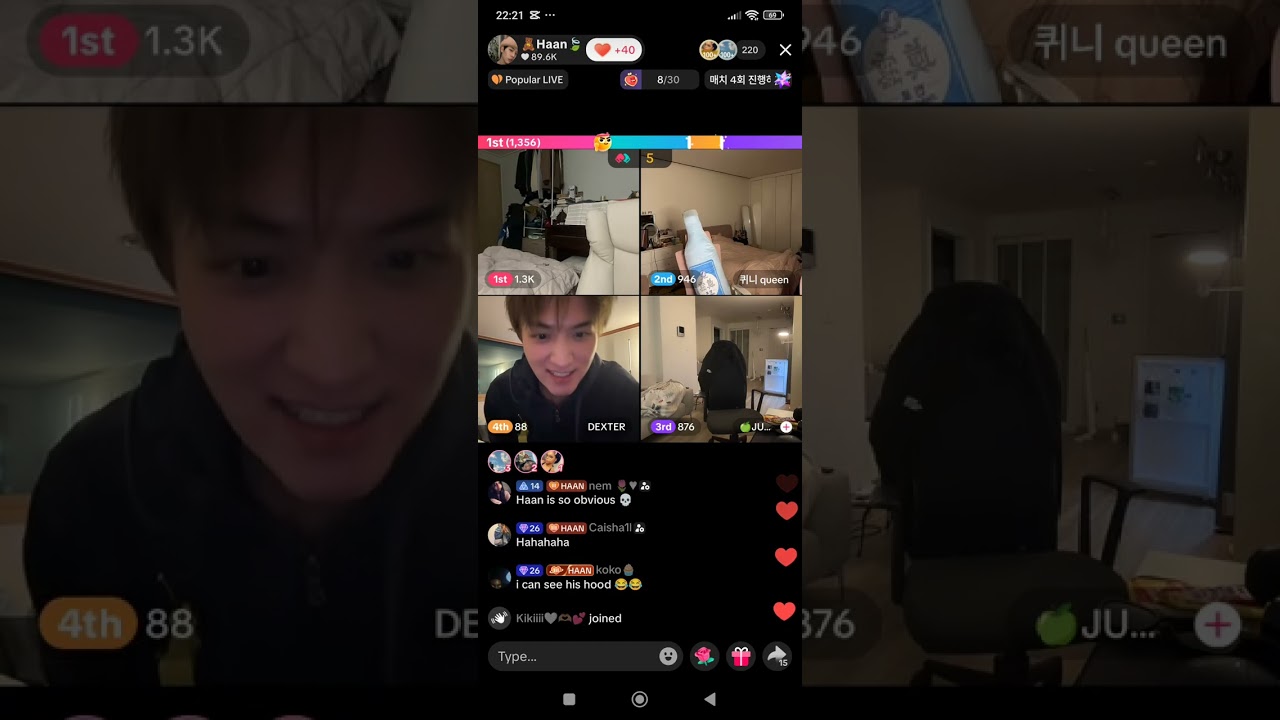 Hide and seek game on live 😍🥰 with Queenie, Haan, Dexter and June 🥰.. it's really fun 😊