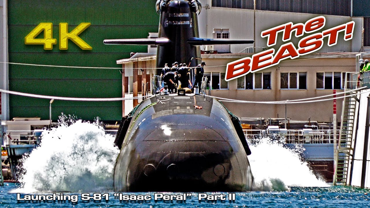 Launching the NEW Spanish Submarine S-81 