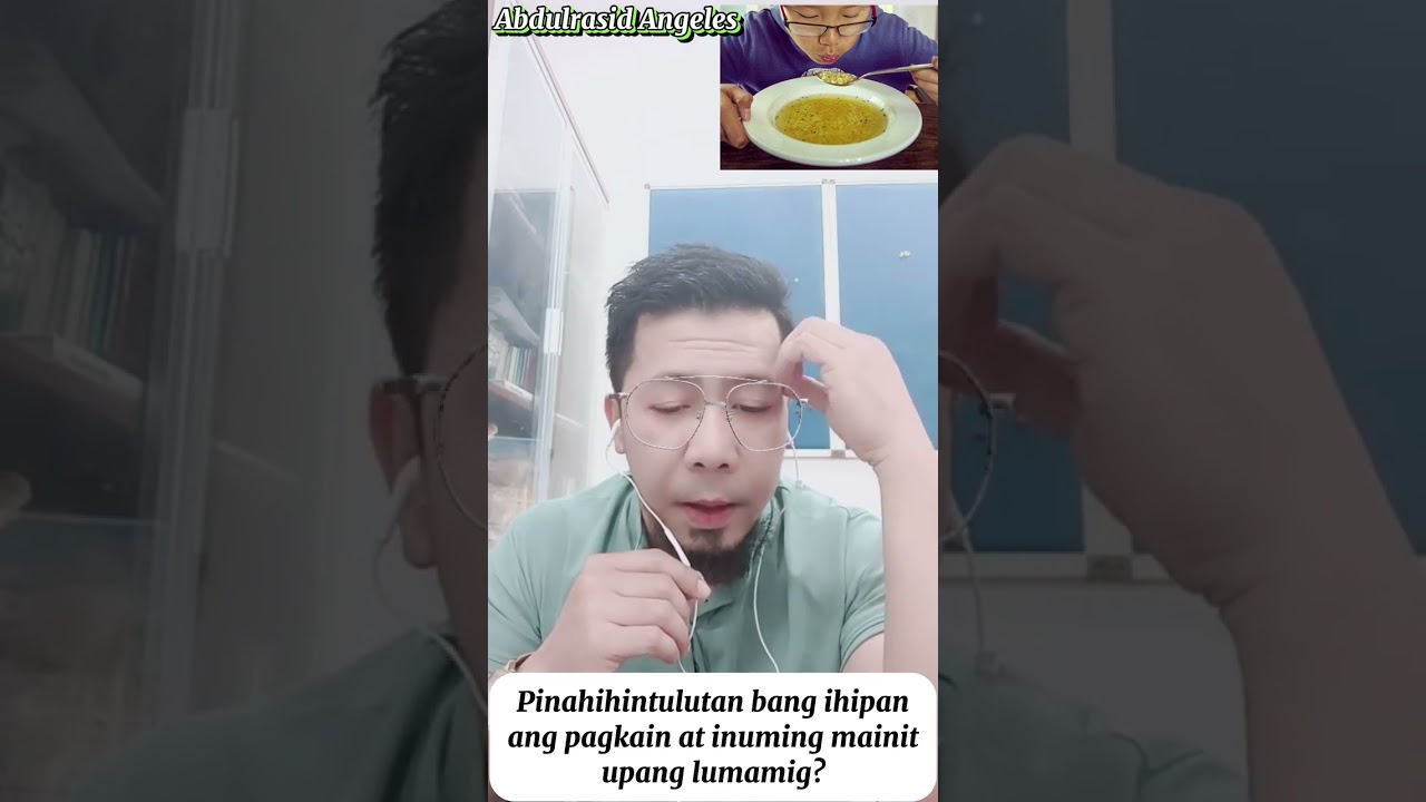 Pinahihintulutan bang ihipan ang pagkain at inuming mainit upang lumamig?