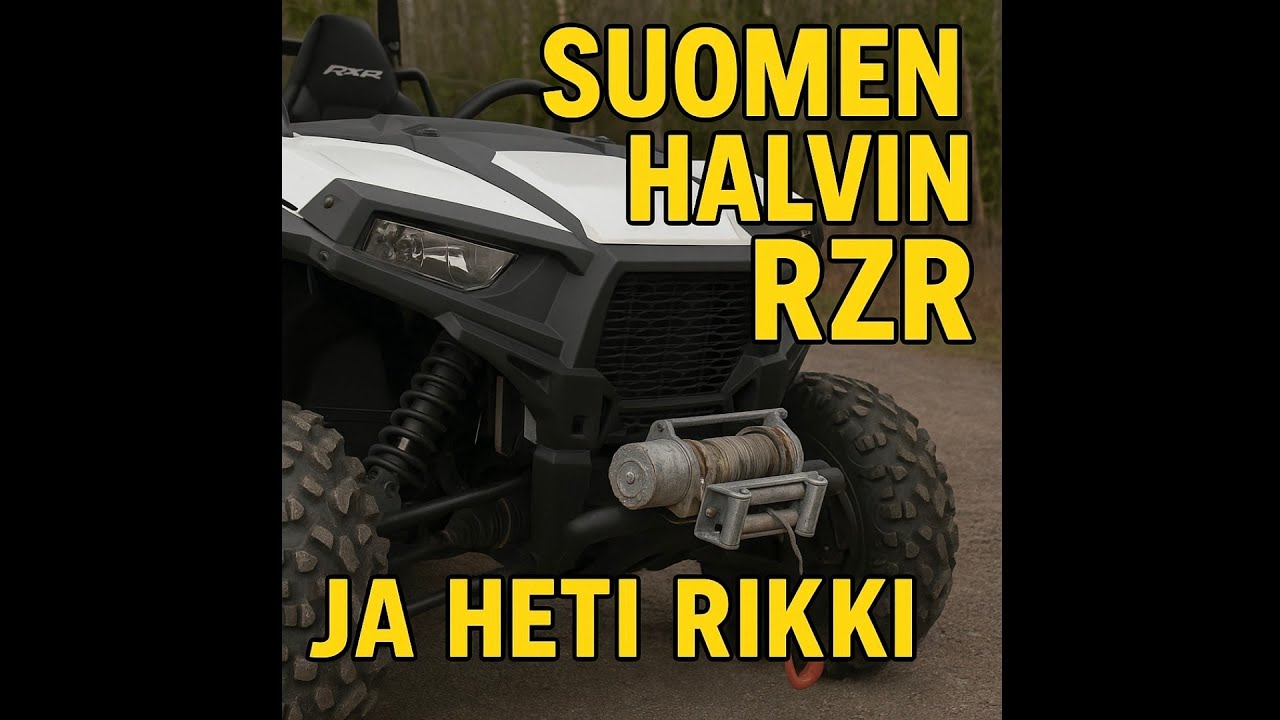 Ostin Suomen halvimman RZR-m&ouml;nkij&auml;n &ndash; vinssi rikki heti! Korjataanko vai romuksi?