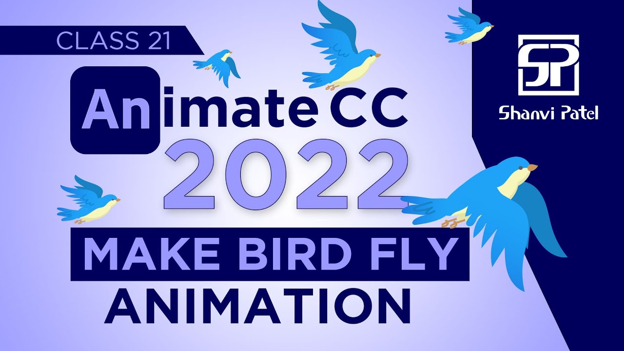 Adobe Animate CC 2022: Flying Bird Animation| Flash tutorial | 2d animation | Hindi